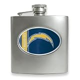 Review Quality Gold  / San Diego Chargers Stainless Steel Hip Flask