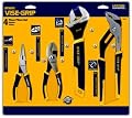Irwin Industrial Tools 2078705 Long Nose, Slip Joint, Adjustable Wrench and Groove Joint ProPliers Set, 4-Piece