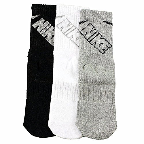 Nike Boy's 3-Pair Vintage Heather Assorted Performance Crew Socks