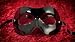 Carneval - Original handmade Venetian mask - Colombina Fran B Leather black Erotic Line