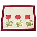 Couleur Nature Placemats, Marigold Red/Green, Set of 6
