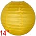 Dark Yellow Chinese/Japanese Paper Lantern/Lamp 14 Diameter - Just Artifacts Brand