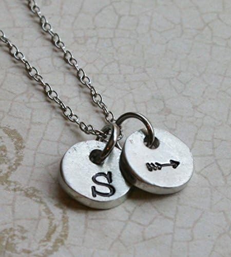 Arrow Initial Tiny Coin Necklace Copyright © 2015 by Shelly Champlin. All rights reserved.
