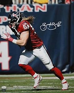 Autographed Brooks Reed Photograph - 16x20 Vertical Running - JSA Certified - Autographed NFL Photos