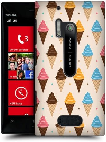 Head Case Designs Mixed Flavours Ice Cream Patterns Protective Snap-on Hard Back Case Cover for Nokia Lumia 928