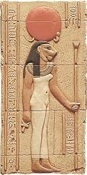 Sekhmet Lioness Egyptian Goddess of War Relief, Color Details