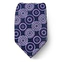 BCBG Attitude by Max Azria Silk Neck Tie - Navy, Purple, Lavender