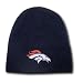 Sporting Goods : Denver Broncos Classic Knit Beanie (Navy)