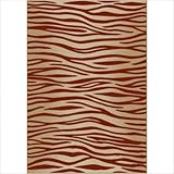 Como 1704 Brick Contemporary Rug Size: 5'5