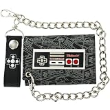 Nintendo All-Over Controller Tri-Fold Wallet with Chain