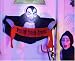 Vampire Creepy Door Greeter with Light Up Face Halloween Decoration