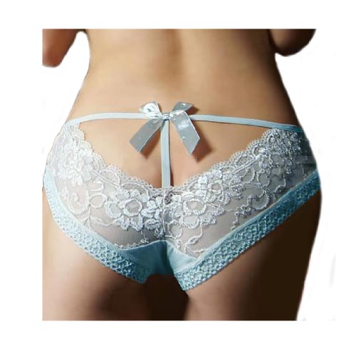 Sexy Lace Briefs Panties Underwear - Sky Blue