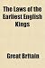 The Laws of the Earliest English Kings