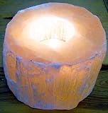 3-piece Red Selenite Flat Top Candle Holder Set