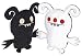 Uglydoll Turny Burny Is 14" Tall (Black/white)-