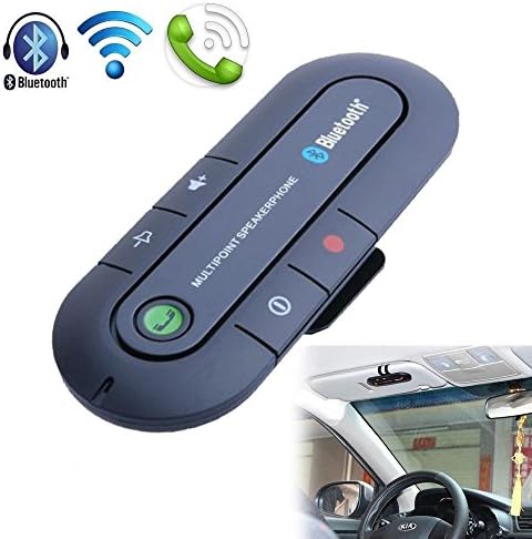 Portable Multipoint Wireless Hands-Free Bluetooth Sun Visor In-Car Speakerphone Car Kit