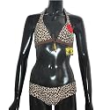 2 PIECE SET: Womens Body Glove bikini top & bottom set with all over patterns print. Sexy swimsuit includes a triangle top and low rise bottom. Look hot at the beach this summer!