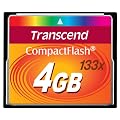 Transcend - Carte m�moire Compact Flash (133X, Type I) - 4 Go