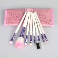 8pcs Pro Pink Make up Brushes Set with Case