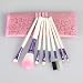 8pcs Pro Pink Make up Brushes Set with Case