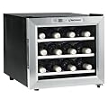 Wine Enthusiast Silent 12 Bottle Wine Refrigerator -Stainless Steel Trim Door