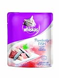 Whiskas Purrfectly Fish Red Snapper in Natural Juices Food for Cats, 3-Ounce Pouches (Pack of 24)
