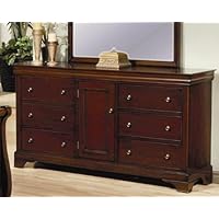 Storage Dresser Louis Philippe Style in Deep Mahogany Finish