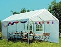 Siena Garden Partyzelt, inklusive  Dach, 38 mm Rohre, inklusive  Giebeln und Seitenteilen L 600 x B 300 cm