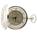 Colibri Silver Liberty Half Dollar Coin Pocket Watch Model PWS095911X