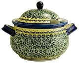 Review Bunzlauer Stoneware 1004-DU1 / Bunzlauer Polish Pottery 1004-DU1 3-Quart Terrine with Lid, Yellow with Blue and Green