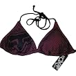 Fox Racing Locked In Triangle Women's Top Swimsuit Swimwear w/ Free B&F Heart Sticker Bundle - Strawberry