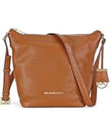 Michael Kors Bedford Leather Messenger Bag - Luggage