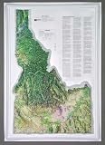 Idaho Raised Relief Map