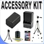 BP511 Lithium Ion Replacement Battery & Charger BigVALUEInc Accessory Saver MiniDV Bundle f/ Canon ZR & Optura Camcorders