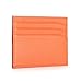 GintaXen Slim Genuine Leather Credit Card Holder Front Pocket Wallet with RFID Blocking - Orange