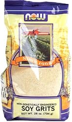NOW Foods Soy Grits ,  28 Ounce Bags (Pack of 4)