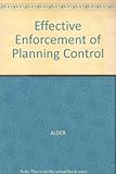 Effective enforcement of planning control