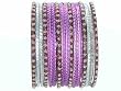 Beachcombers! Ethnic Glass Indian Wedding Bridal Bollywood Bangles Belly Dance Bracelets Set Lavender