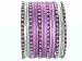 Beachcombers! Ethnic Glass Indian Wedding Bridal Bollywood Bangles Belly Dance Bracelets Set Lavender