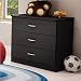 South Shore Libra Collection 3-Drawer Chest, Black