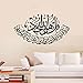 Hatop Removable Wall Sticker Muslim Art Islamic Decal Wall Calligraphy Islam Home Decor Decals Art Vinyl Mural (A)