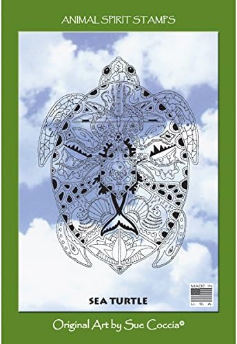 Earthart International EA564386 Cling Stamp 4.25 x 7 in. - Sea Turtle