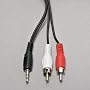 5m Kabel 3,5mm KLinke Stecker auf 2x Stereo Cinch chinch Stecker 5 m