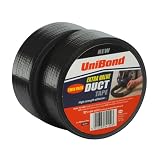 UniBond Original Duct Tape High Strength Adhesive Twin Pack Black 2 x 50 mm x 50 m 51nzPps1nKL. SL160 UniBond Original Duct Tape High Strength Adhesive Twin Pack Black 2 x 50 mm x 50 m