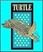 Green & Yellow Sea Turtle - Etched Vinyl Stained Glass Film, Static Cling Window Decal
