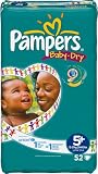 from Pampers Pampers Baby-Dry Size 5+ (29-59 lbs/13-27 kg) Nappies - 2 x Packs of 52 (102 Nappies) (Model 81324447x2)