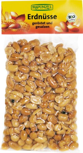 Rapunzel Erdnüsse geröstet, gesalzen, 2er Pack (2 x 125 g) - Bio