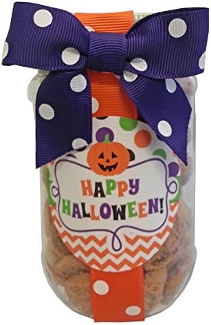 Confetti Cupcake Cookies Plastic 10oz Jar - Happy Halloween