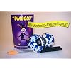 Diabolo Set 1x Alu St�ben 1x Heft 1x Diabolo Harlekin Medi blau wei�