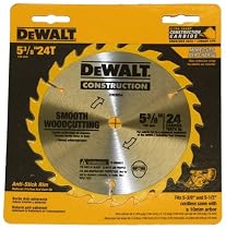 DeWalt DW9054 5-3/8-Inch 24 Tooth ATB General Purpose Saw Blade with 10mm Arbor